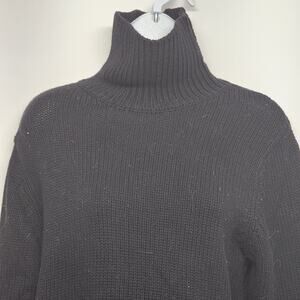 Merona Women’s XL Brown Turtleneck Sweater Soft Knit 100% Cotton